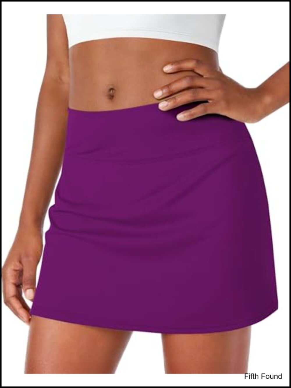 Women's Tennis Skirt with Built-In Shorts Pockets High Waisted Athletic Skort